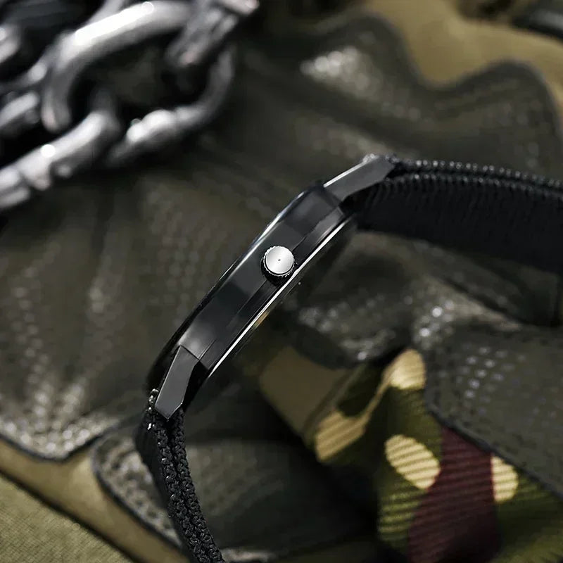 Relógio Militar Masculino – Estilo Exército, Resistente e Funcional