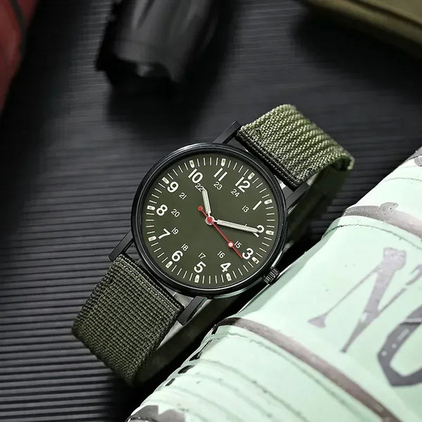 Relógio Militar Masculino – Estilo Exército, Resistente e Funcional