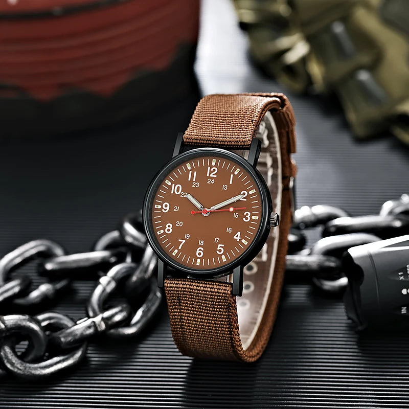 Relógio Militar Masculino – Estilo Exército, Resistente e Funcional