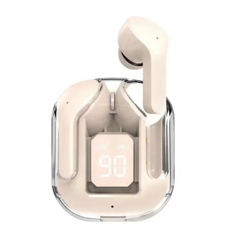 Mini Earbuds Sem Fio TWS – Som Estéreo, Bluetooth 5.3 e Display LED