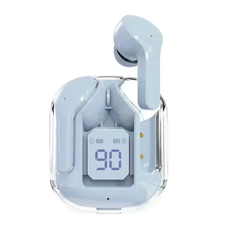 Mini Earbuds Sem Fio TWS – Som Estéreo, Bluetooth 5.3 e Display LED