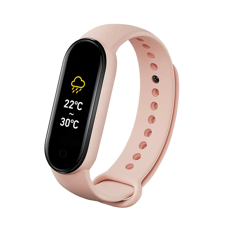 Relógio Inteligente M7 – Fitness, Monitor de Saúde e Design Impermeável