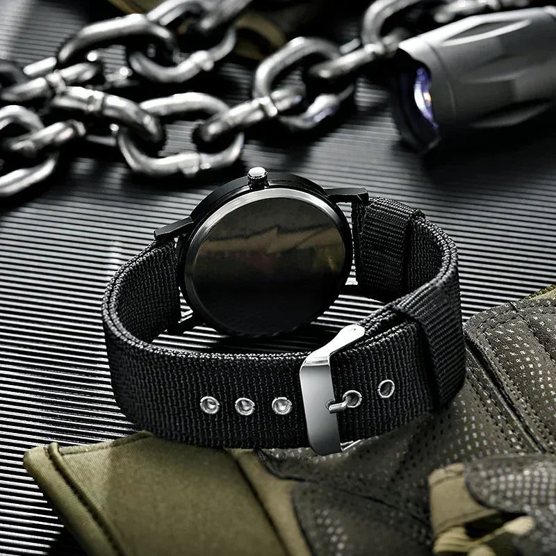 Relógio Militar Masculino – Estilo Exército, Resistente e Funcional