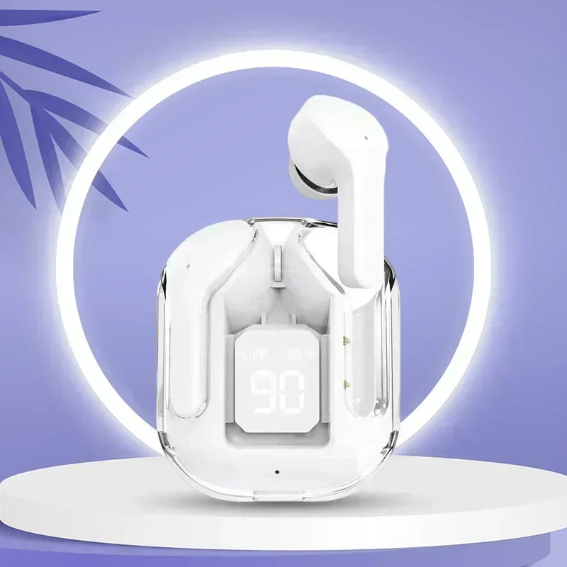 Mini Earbuds Sem Fio TWS – Som Estéreo, Bluetooth 5.3 e Display LED